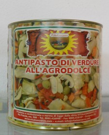 Antipasto di verdure all'agrodolce