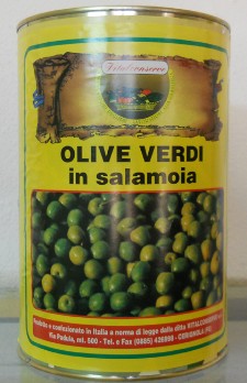 Olive verdi in salamoia